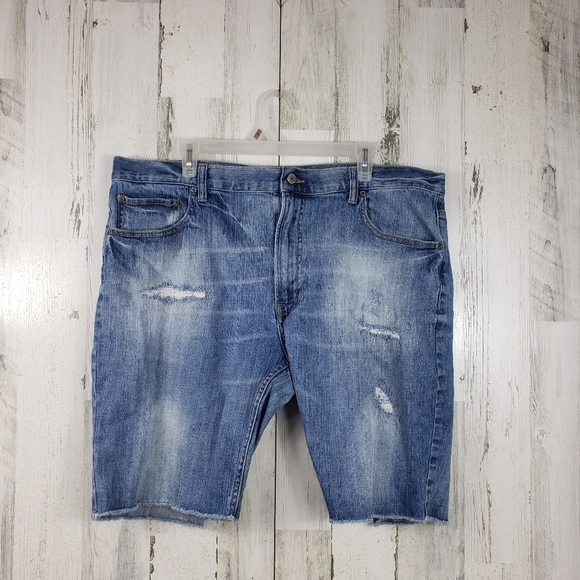 Arizona mens distressed jean shorts size 42 - Picture 1 of 10